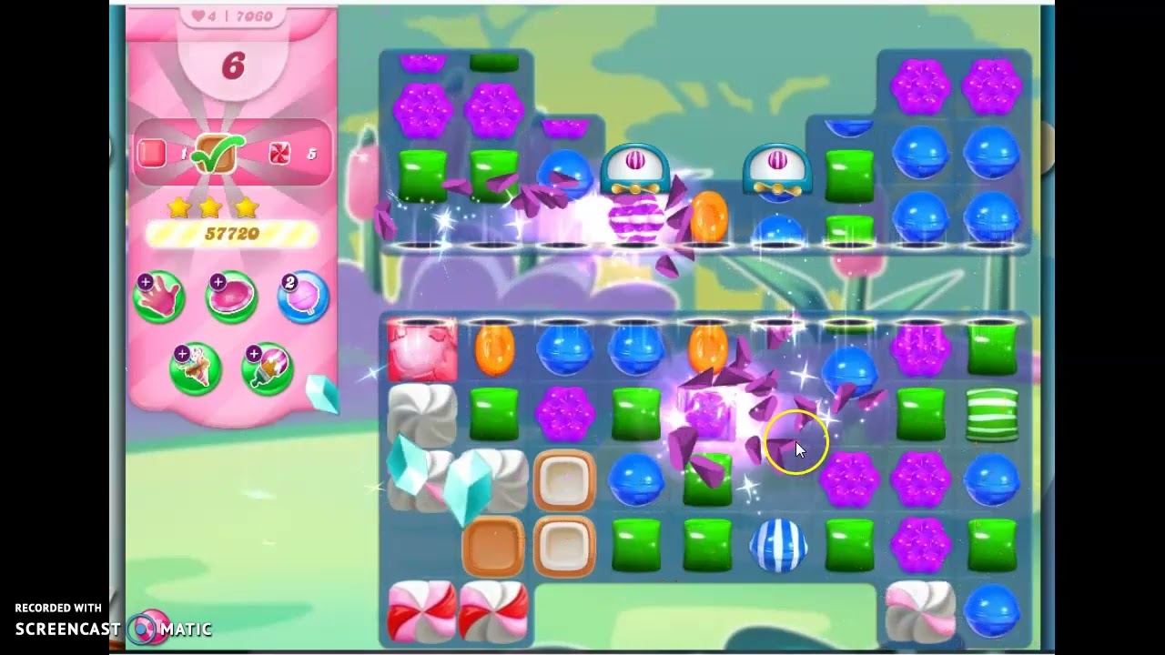 Candy Crush Saga Level 7060 No Boosters
