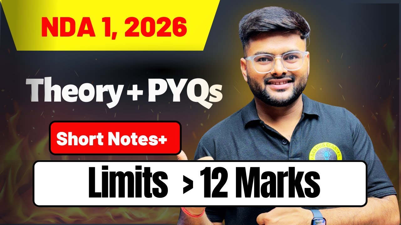 Limits Complete One Shot For NDA 1 2026 I Limits All Concept in 1 Video I NDA Ashish Sir A4S
