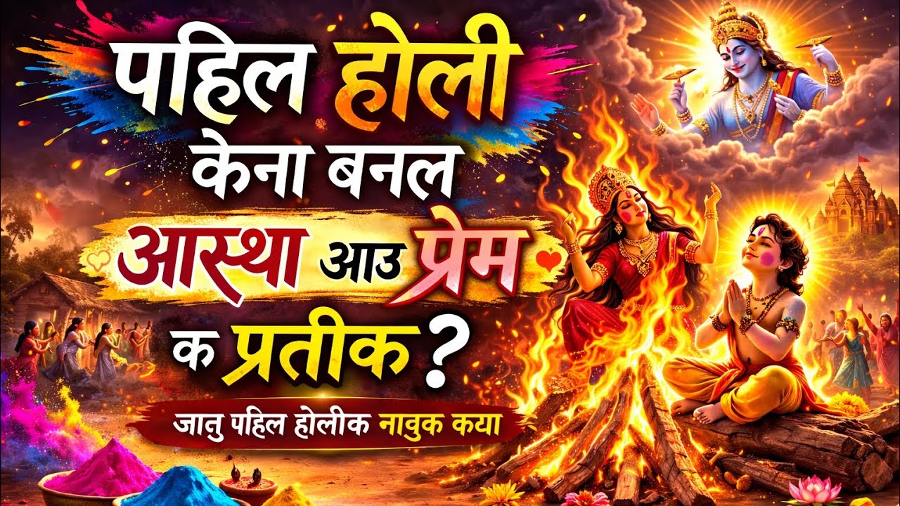 पहिल होली केना बनल आस्था आउ प्रेमक प्रतीक 
