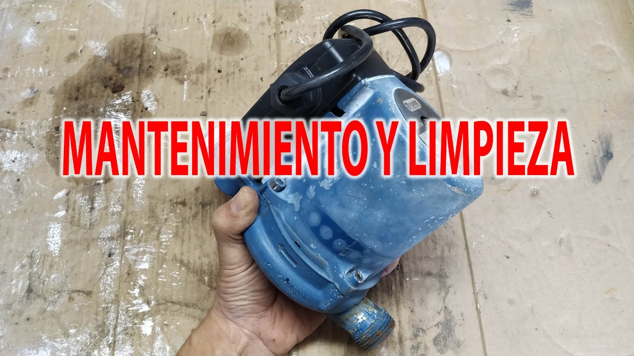 Bomba presurizadora: Mantenimiento y limpieza