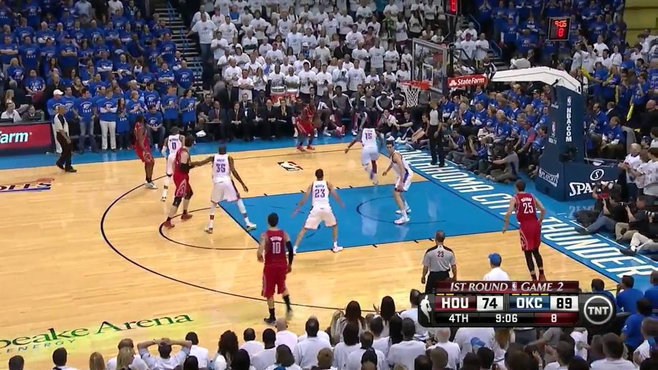 James Harden 36 points (nice dunk) vs Thunder full highlights (NBA Playoffs GM2) 04/24/2013 HD
