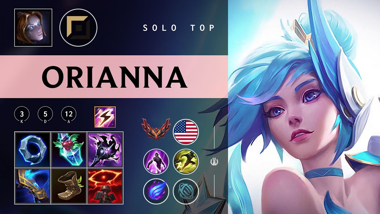 Orianna Top vs Yone - NA Grandmaster Patch 26.03