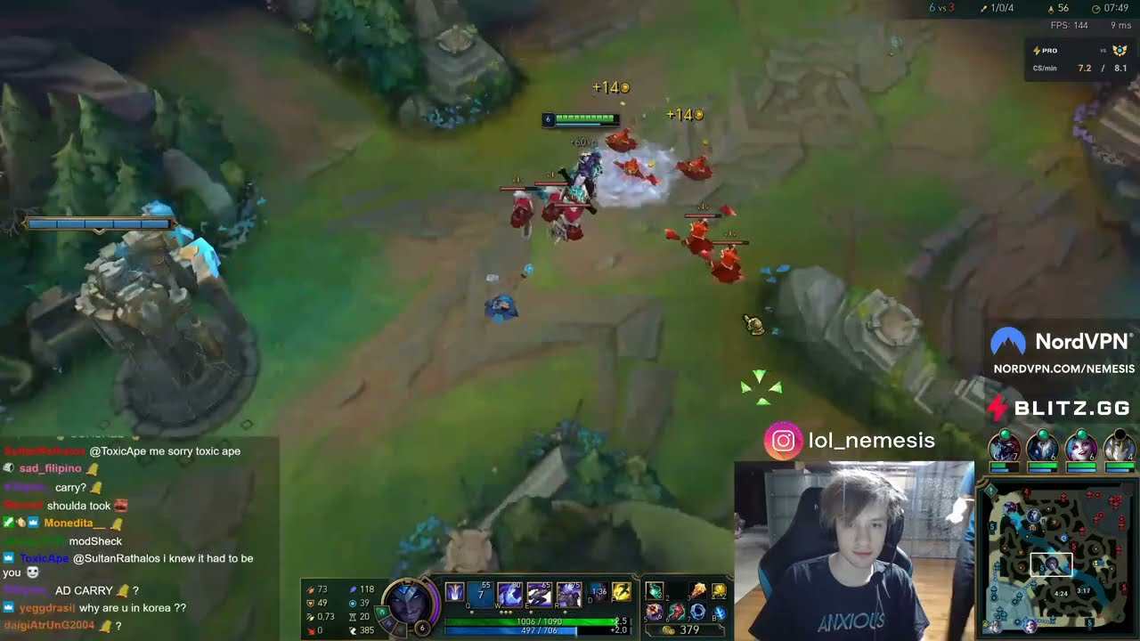 Nemesis and LS roasting each other