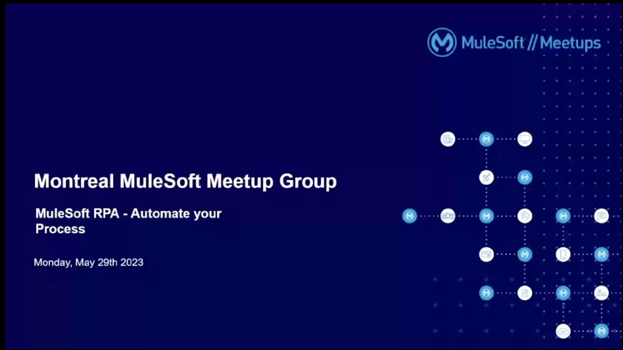 Montreal MuleSoft Meetup Session #16