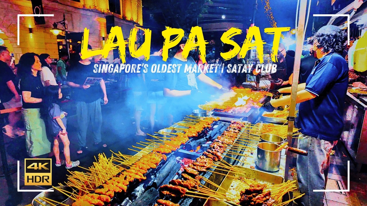 NAJLEPSZA ulica Satay w Singapurze! Wycieczka kulinarna po Lau Pa Sat