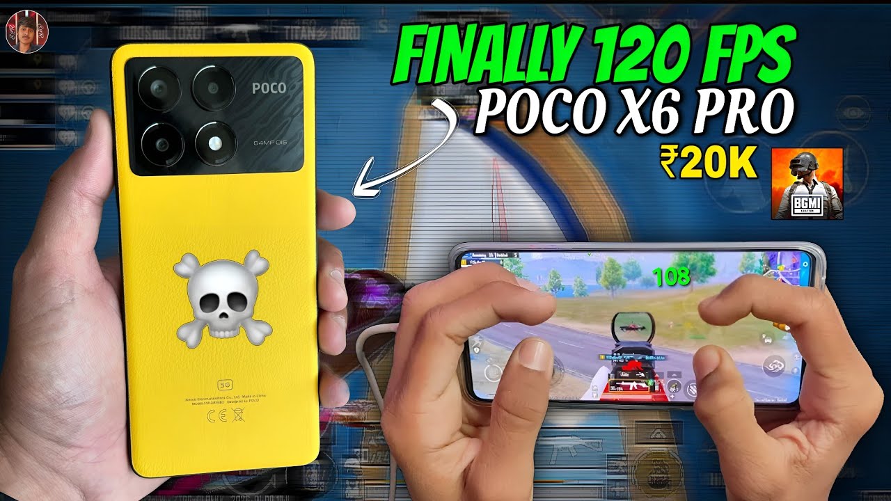 POCO X6 Pro Finally 120 FPS BGMI 4.2 Update 😱 | Battery & Heat Test | Best Gaming Phone Under ₹20K