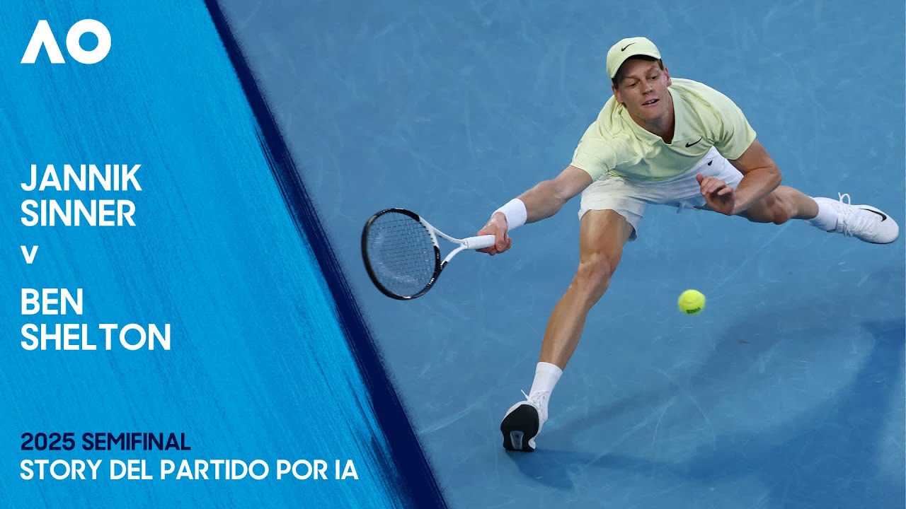 Jannik Sinner v Ben Shelton Story del partido por IA | Abierto de Australia 2025 Semifinal