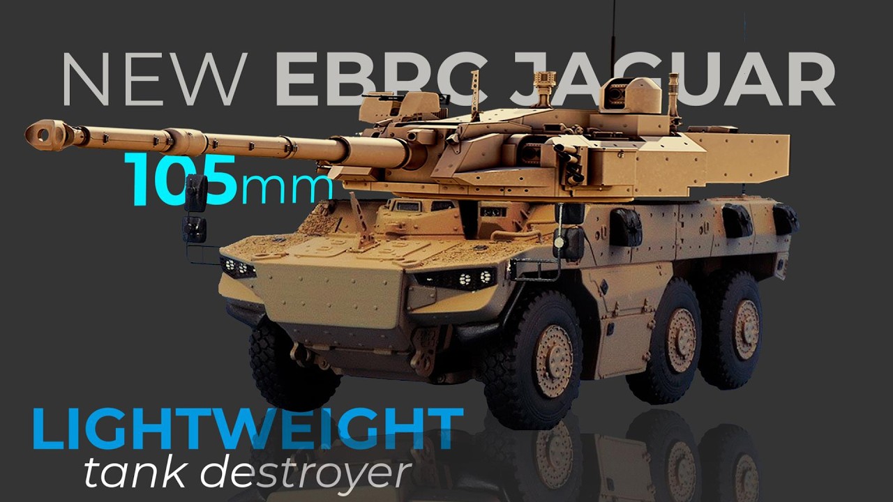 Гениальная идея, как вооружить новый самолет EBRC Jaguar 105-мм пушкой.