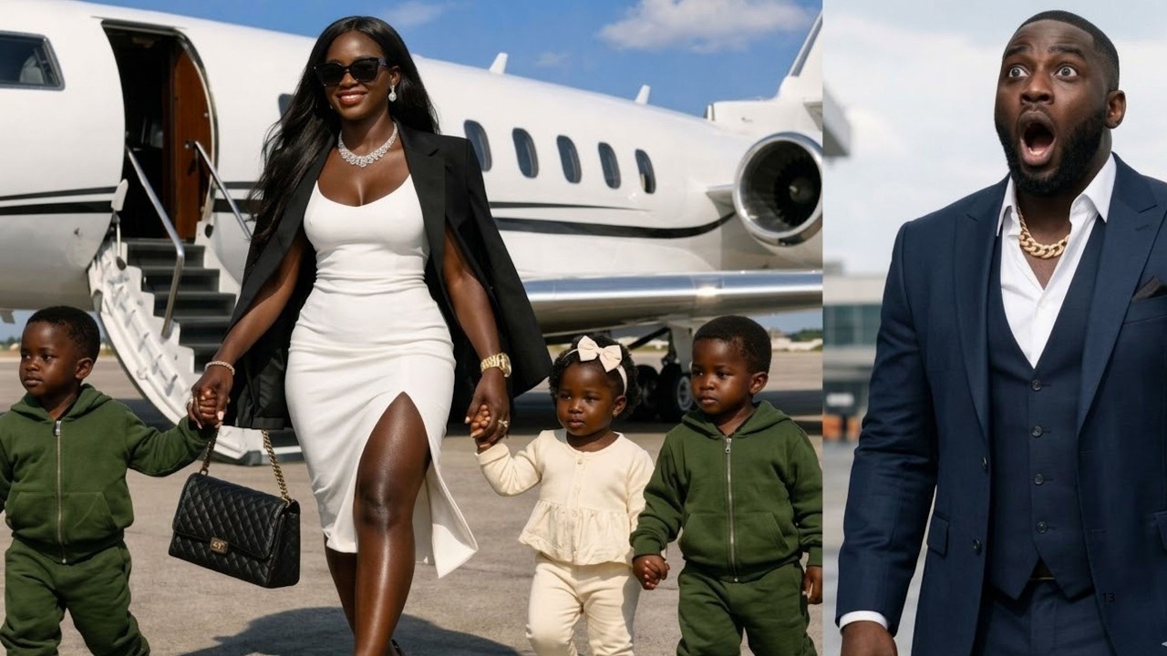 YEARS AFTER DIVORCE, HE CAME BACK TO MOCK HER BUT FOUND HER WITH TRIPPLETS AND A PRIVATE JET #story