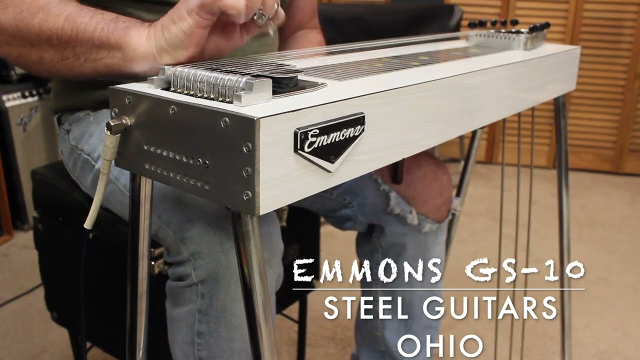 Emmons GS-10 Pedal Steel Guitar. Demo with explanation of Pedals and Levers