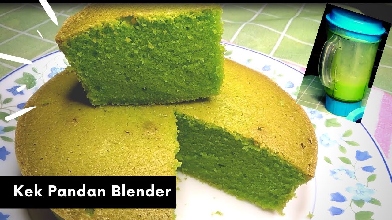 Kek Pandan Blender Tanpa Ovalette | Pandan Cake in Blender Without Ovalette