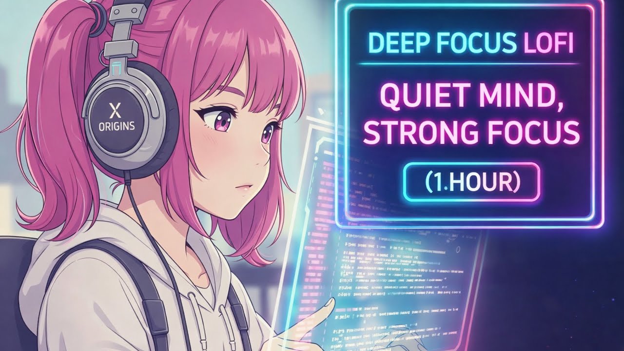 Deep Focus Lofi — Quiet Mind, Strong Focus (1 Hour)