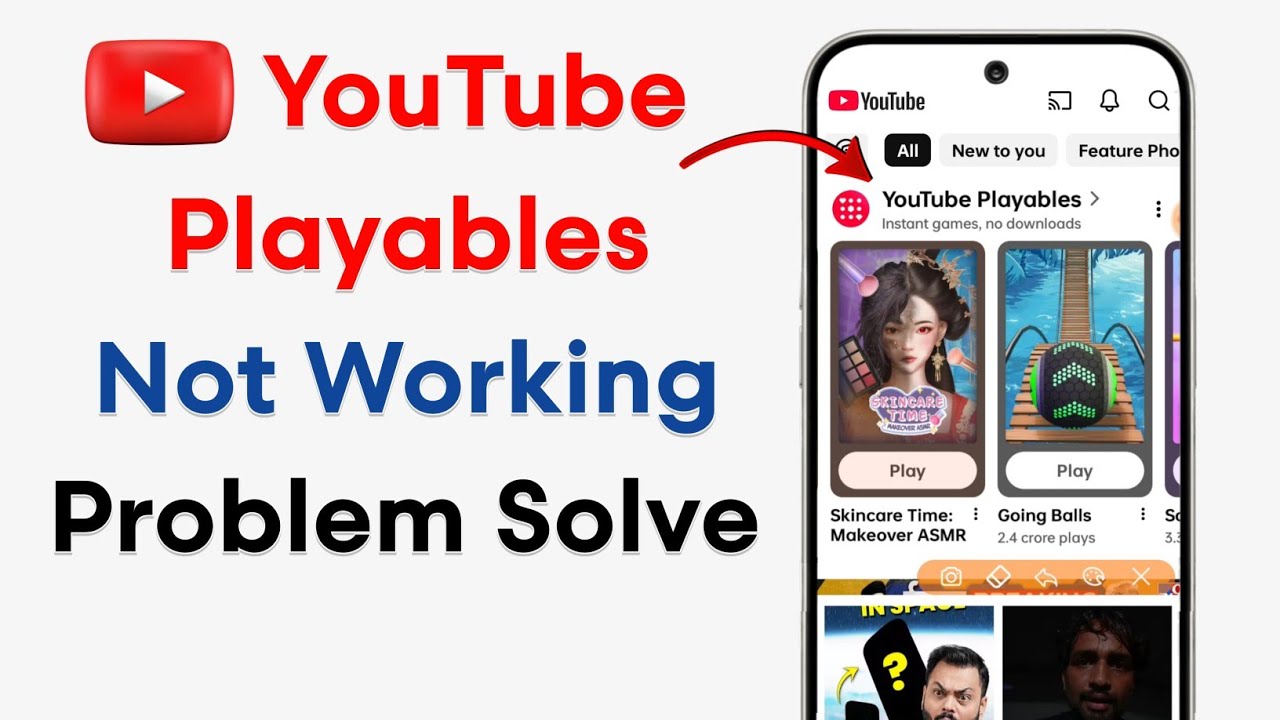 Fix YouTube Playables option not working problem | YouTube Playables Games Not Playing Problem Solve