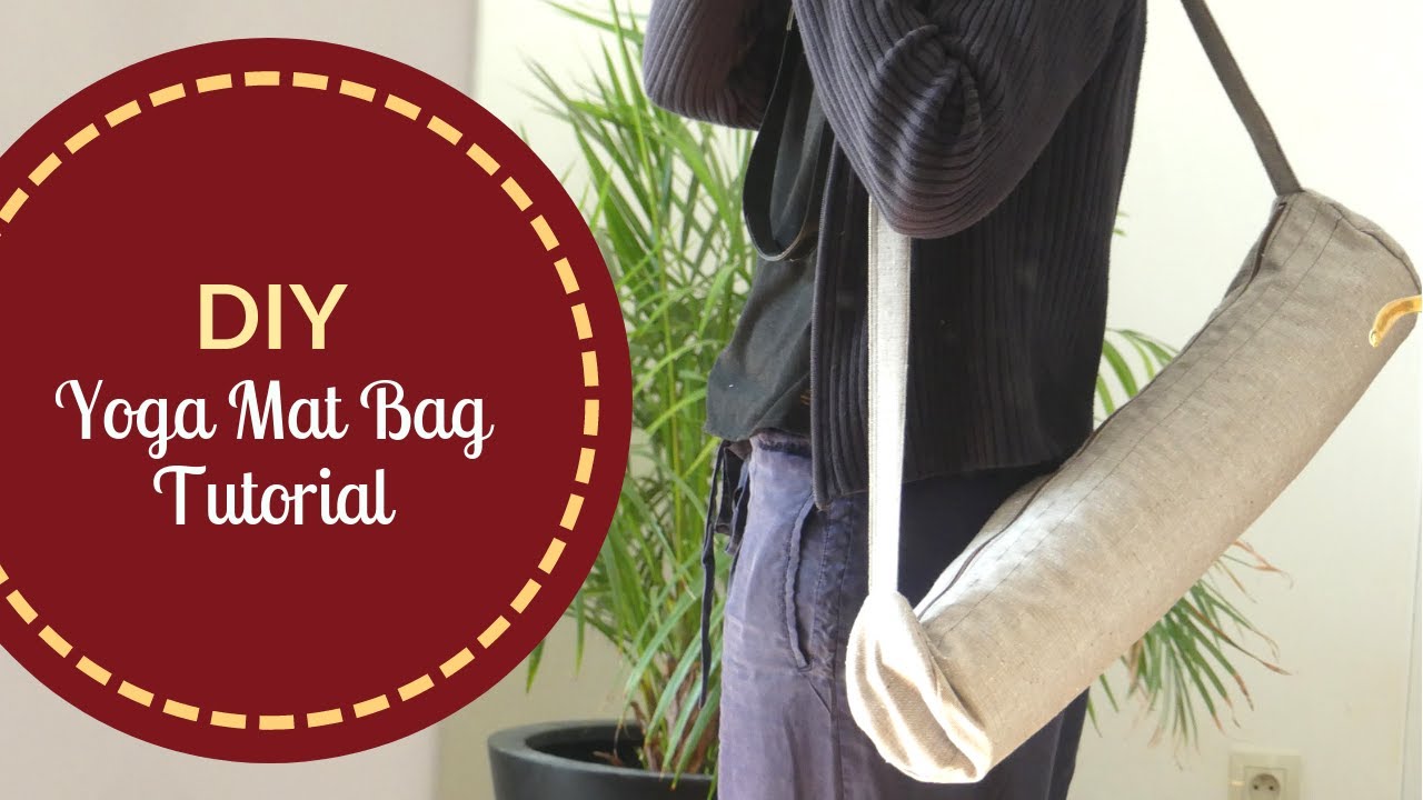 Сумка для коврика для йоги своими руками | Сумка на молнии с ремнём через плечо