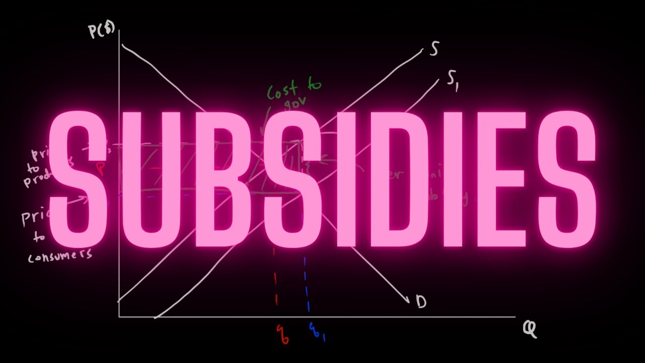 Subsidies on S & D Graph in Under 2 minutes - Quick Economics