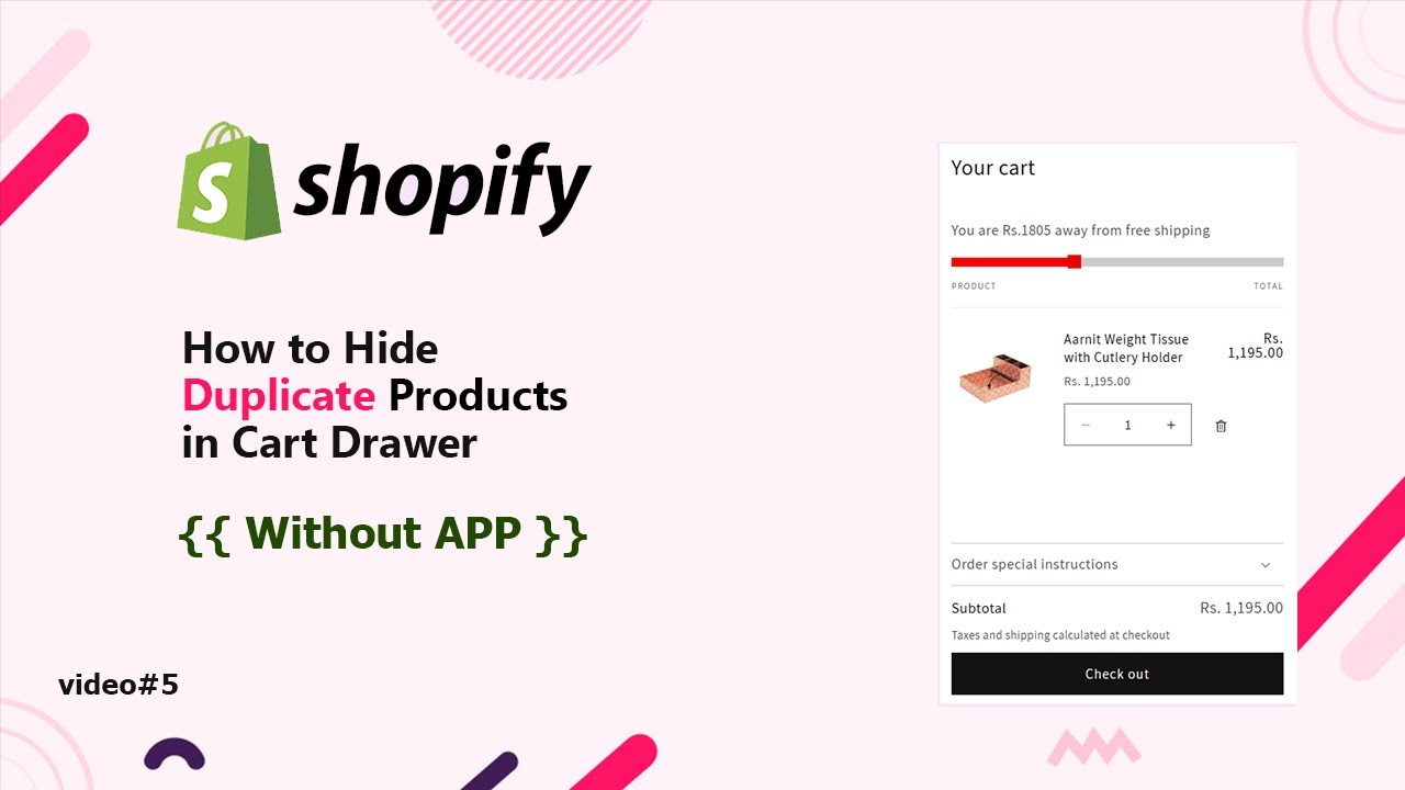 How to Hide Duplicate Products in Cart Drawer | Cross Sell and Up Sell Product Without App