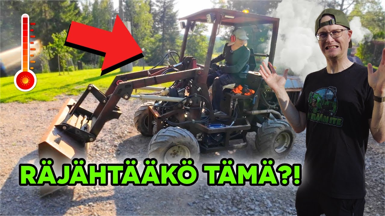 ITSE TEHTY TRAKTORI +30'C helteessä 🔥