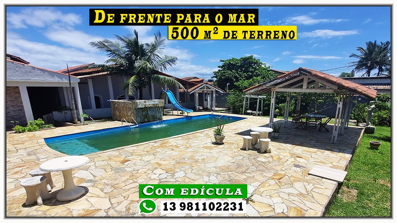 Casa na praia de frente para o mar terreno grande! OPORTUNIDADE!