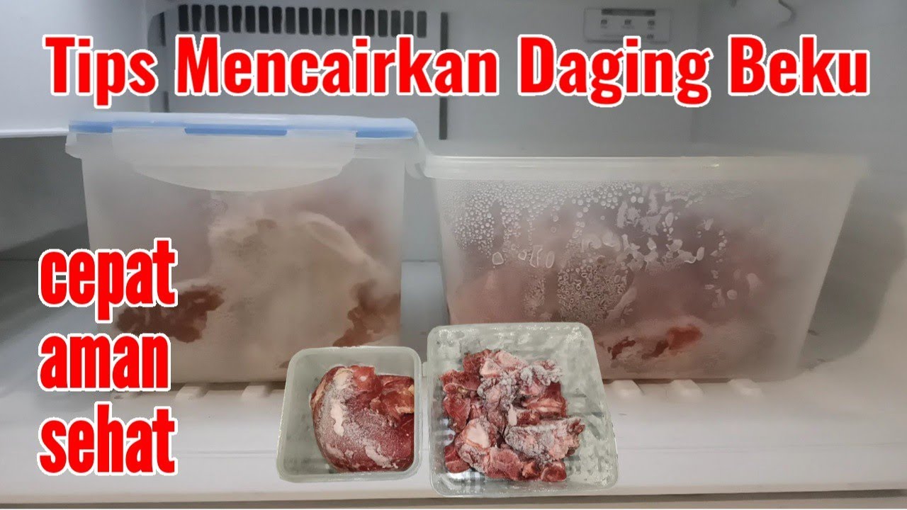 Tips mencairkan daging beku dari freezer. Cara thawing cepat, aman, sehat. Daging kurban idul adha