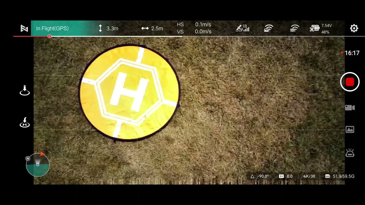 FIMI X8 MINI -  Pro battery flight time test (28min - 8%)