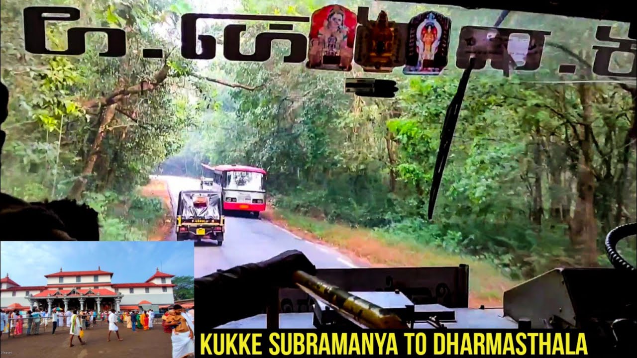 KUKKE SUBRAMANYA TO DHARMASTHALA : #KSRTC BUS JOURNEY | SHIRADI GHAT | FOGGY WEATHER😍