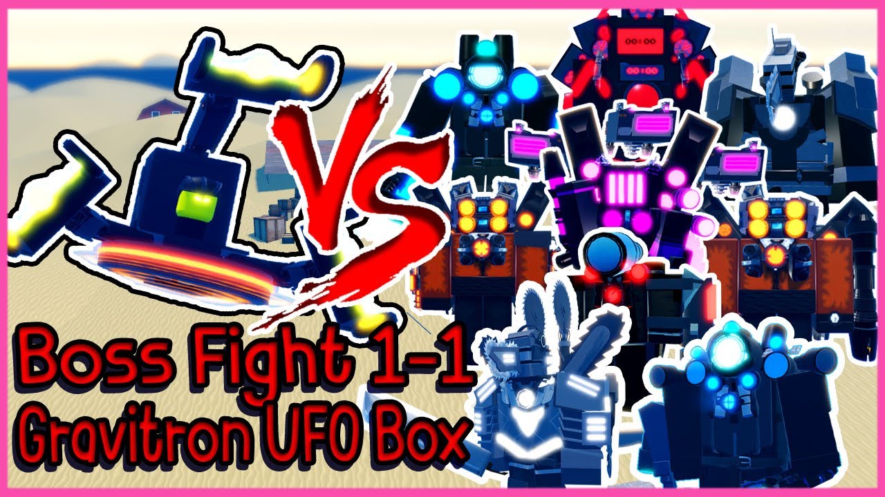 Roblox Titans VS Gravitron UFO Box in Super Box Siege Defense