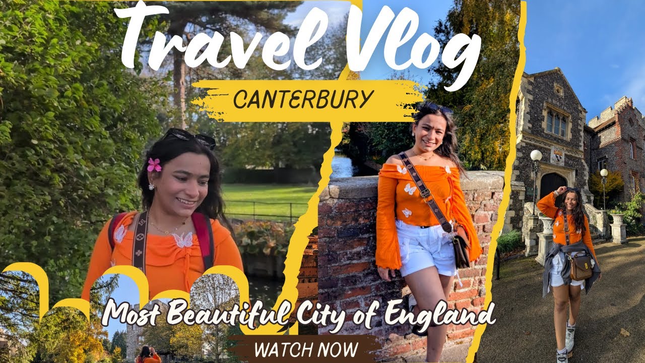 I found the most beautiful city in England! 🇬🇧 Canterbury Vlog: Punting, Cathedrals & More 🛶✨ (Full)
