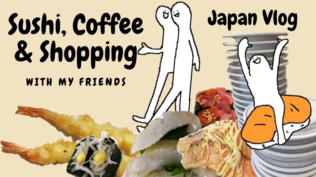 Sushi, Starbucks, UNIQLO & MUJI with Friends | Day Vlog