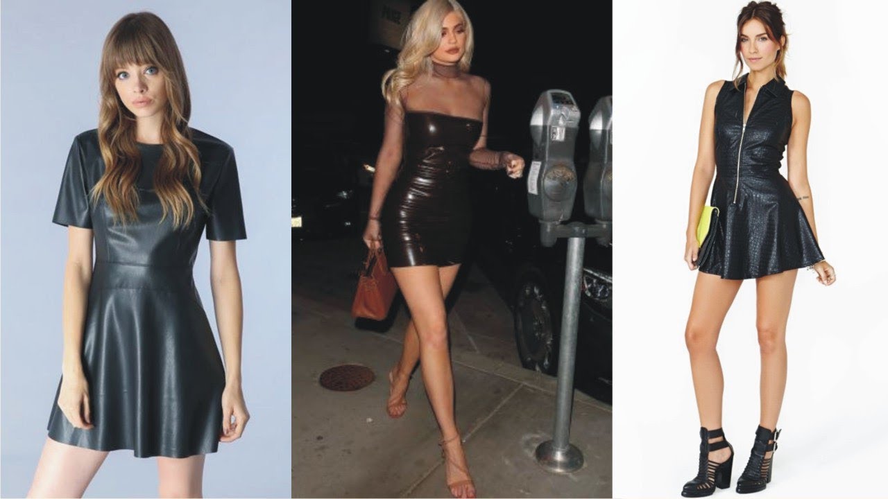 Wondrous Short Leather Dress For Great Day