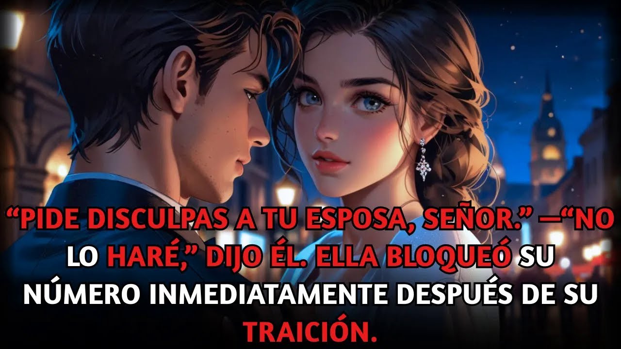 “Pídele perdón a tu esposa, señor.” —“No lo haré,” dijo él. Ella bloqueó su número inmediatamente.