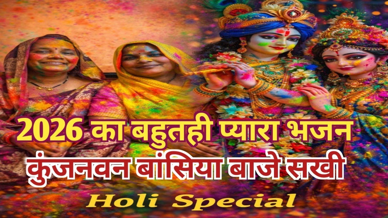 Holi Bhajan|कुंजनवन बांसिया बाजे सखी|Shiv Charcha Bhajan|new holi geet|Man Mandir Bhajan|new Bhajan 