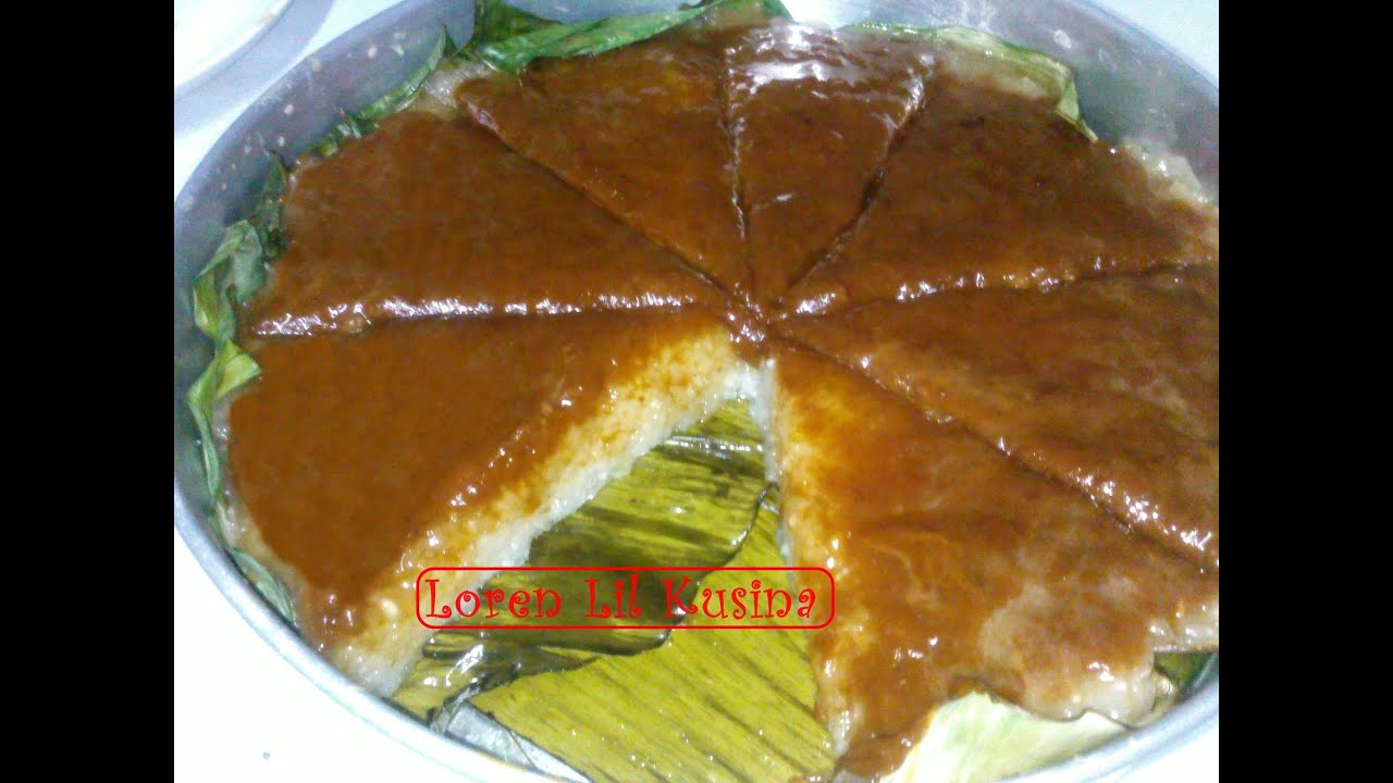 BIBINGKANG MALAGKIT or GLUTINOUS RICE CAKE WITH TOPPING