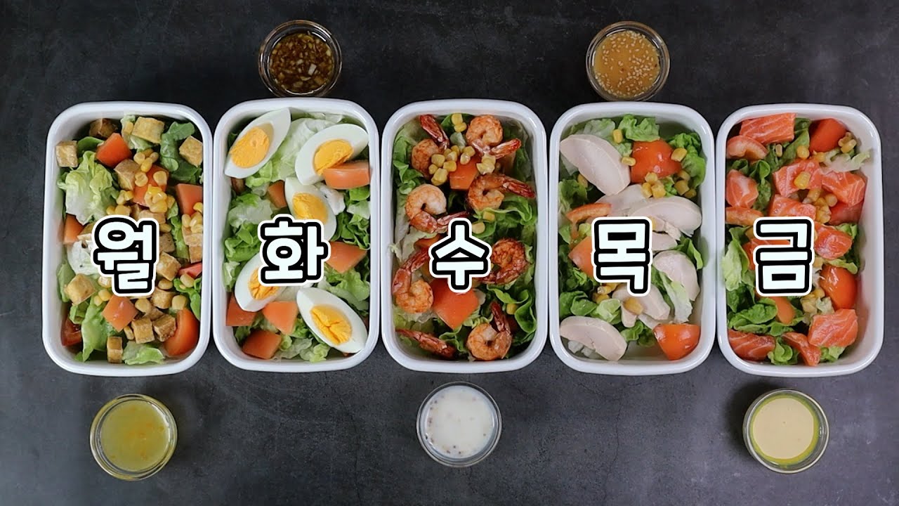 Eng] 다이어트 도시락 | '이것'만 바꾸면 같아도 다른맛 샐러드가 됩니다