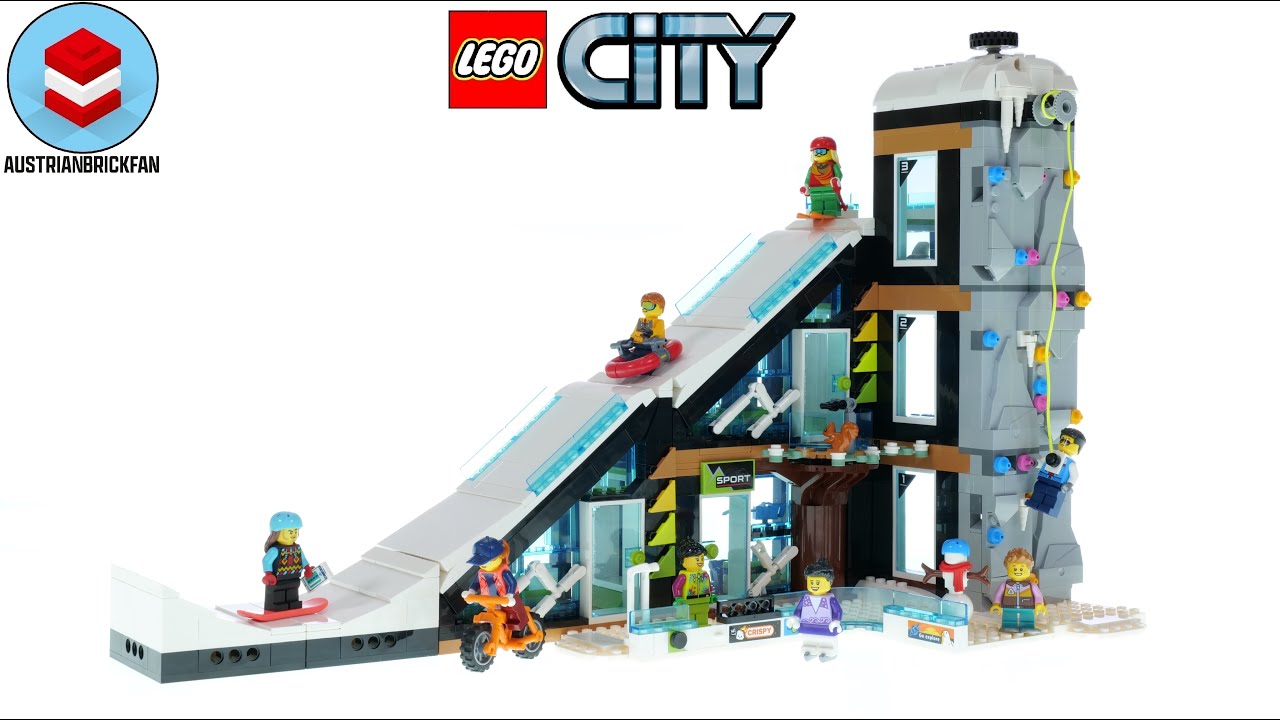 LEGO City 60366 Горнолыжный и скалодромный центр — обзор LEGO Speed ​​Build