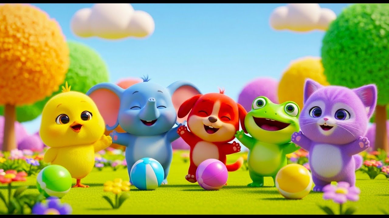 Learn Colors with Animals | Fun Color Learning Song for Kids | Educational Nursery Rhyme