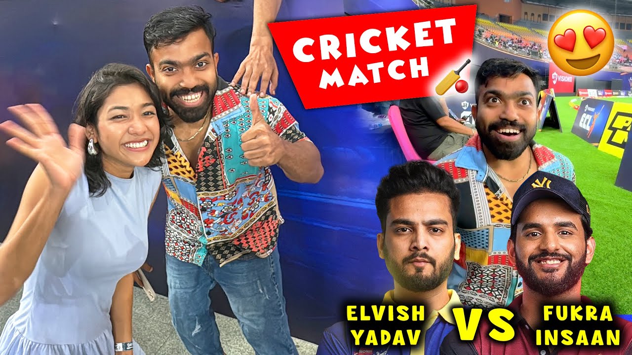 Crazy Cricket Match 😍🏏 Elvish Yadav Vs Fukra Insaan 🔥