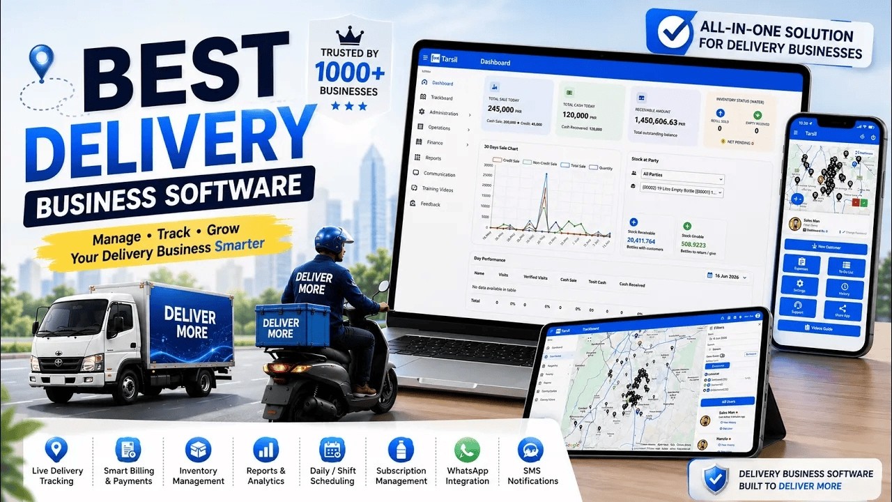 Tarsil Delivery, Tracking & Billing Software with Mobile App | Introduction Video in English