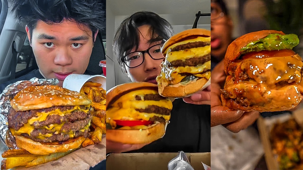 BURGER MUKBANG 2026 | Five Guys vs In-N-Out | BEST FAST FOOD ASMR
