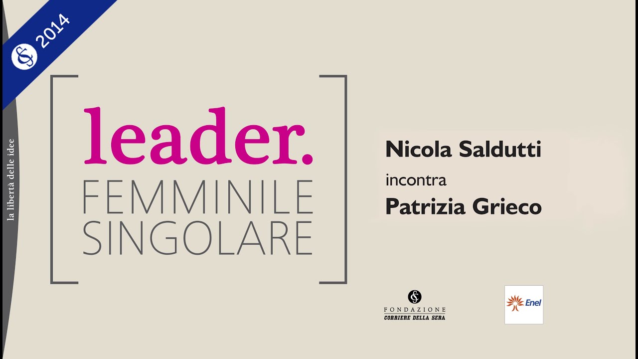 LEADER FEMMINILE SINGOLARE: PATRIZIA GRIECO
