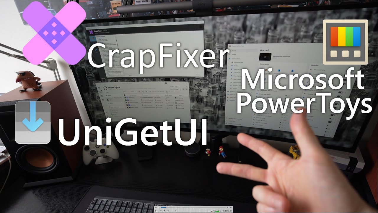 3 outils gratuits pour booster Windows🎒CrapFixer, UniGetUI et les fameux PowerToys (ao&ucirc;t 2025)
