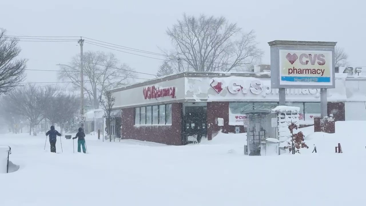 Providence Residents Venture Out Despite Historic Blizzard Conditions