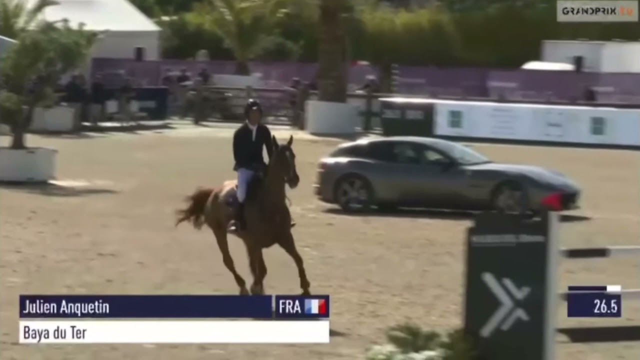 Bayar du Ter (KANNAN*GFE) et Julien Anquetin - Victoire St Tropez Hubside Jumping 1m45