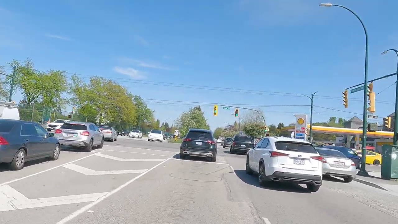 Driving in Vancouver BC Canada - Shaughnessy to West King Edward Avenue - Gorgeous Spring Life