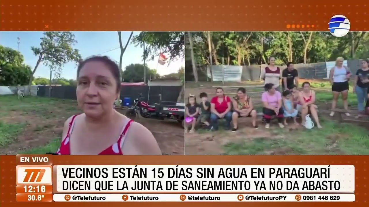 Vecinos están 15 días sin agua en Paraguarí