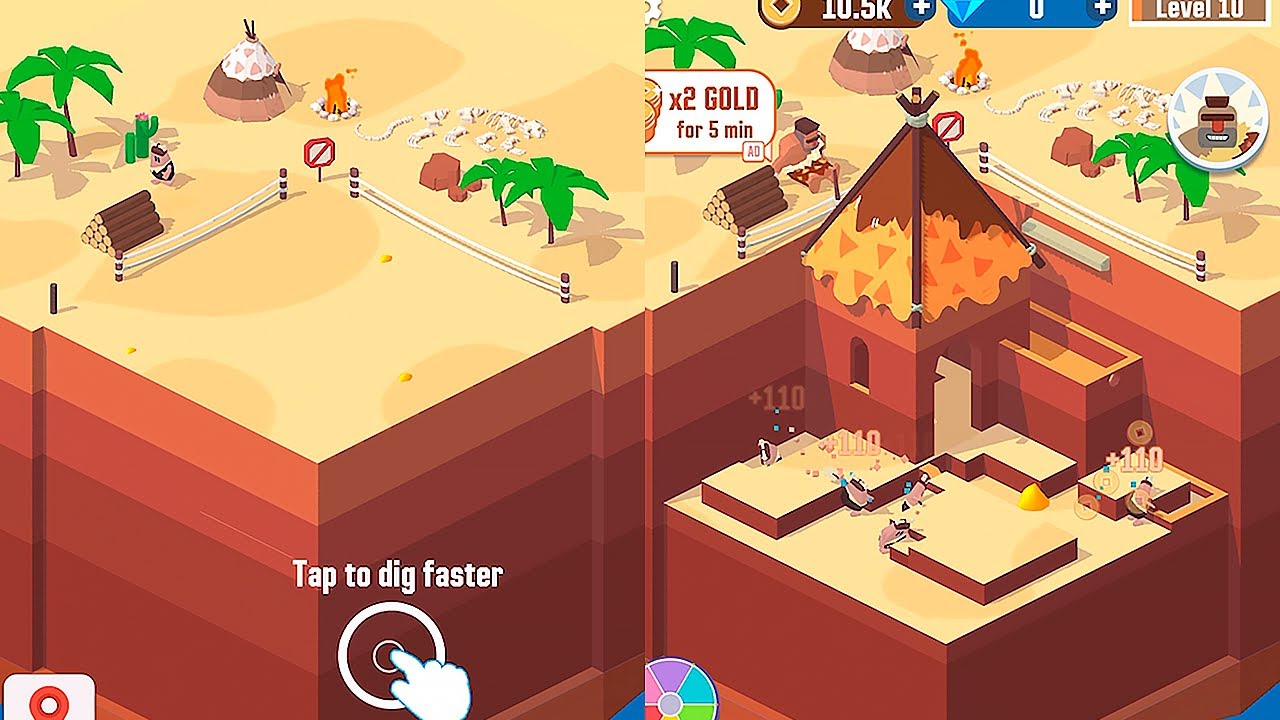 Idle Digging Tycoon - All Levels 1-10 (iOS, Android)
