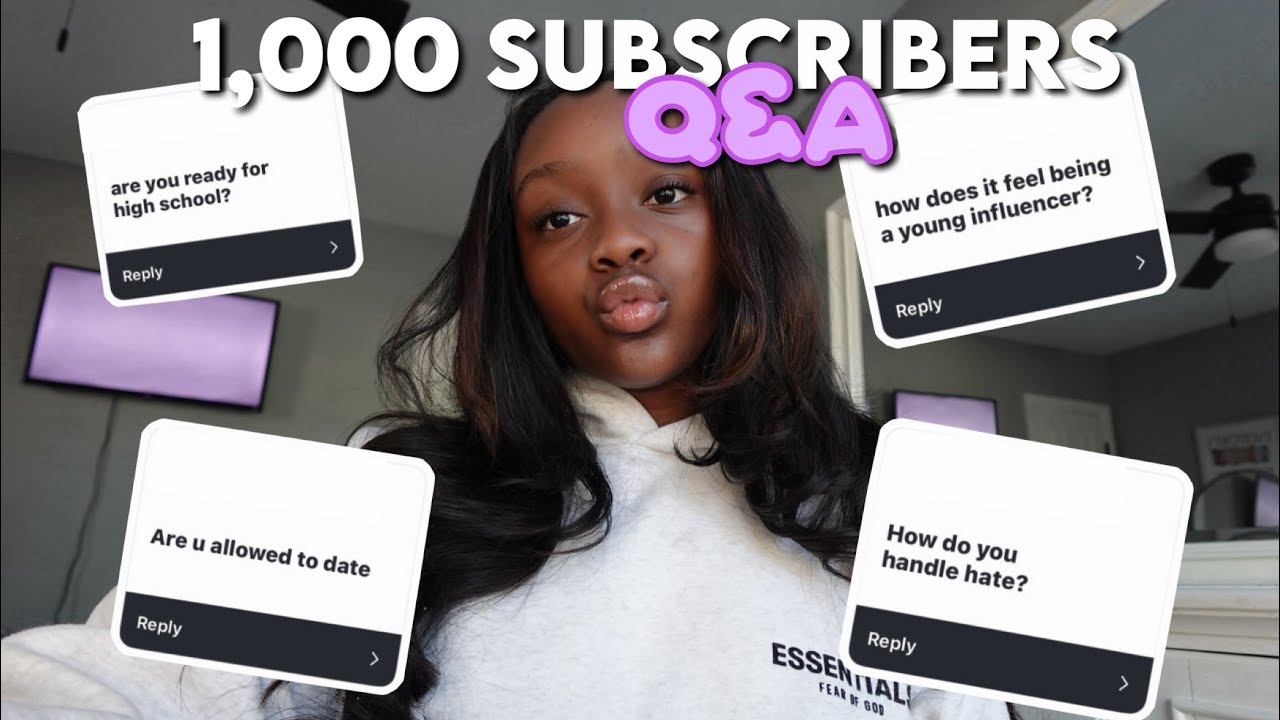 1,000 SUBSCRIBERS Q&A ꨄ | Advice on going into 8th grade, can I date, etc. | ZaileyGabrielle 