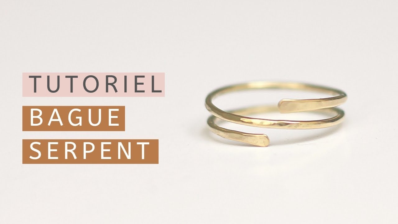 Fabriquer une bague serpent ajustable et sans soudure (idéal débutant en bijouterie)
