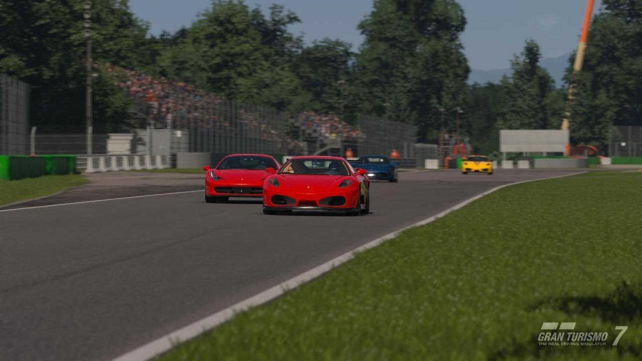 Gran Turismo 7 Ferrari Circuit Challenge 5 Laps around Autodromo Nazionale Monza in a Ferrari F430