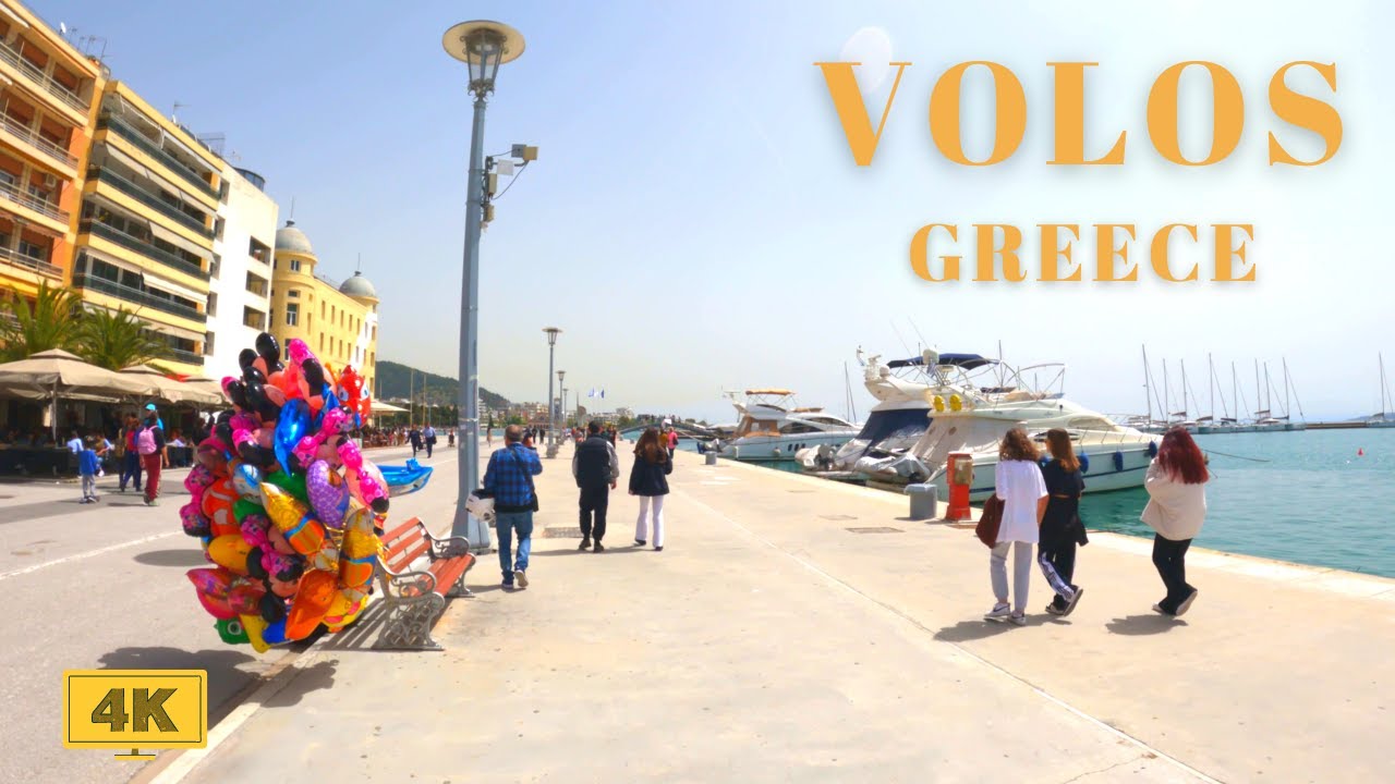 Volos, Greece: A Walking Tour In 4K (2022)