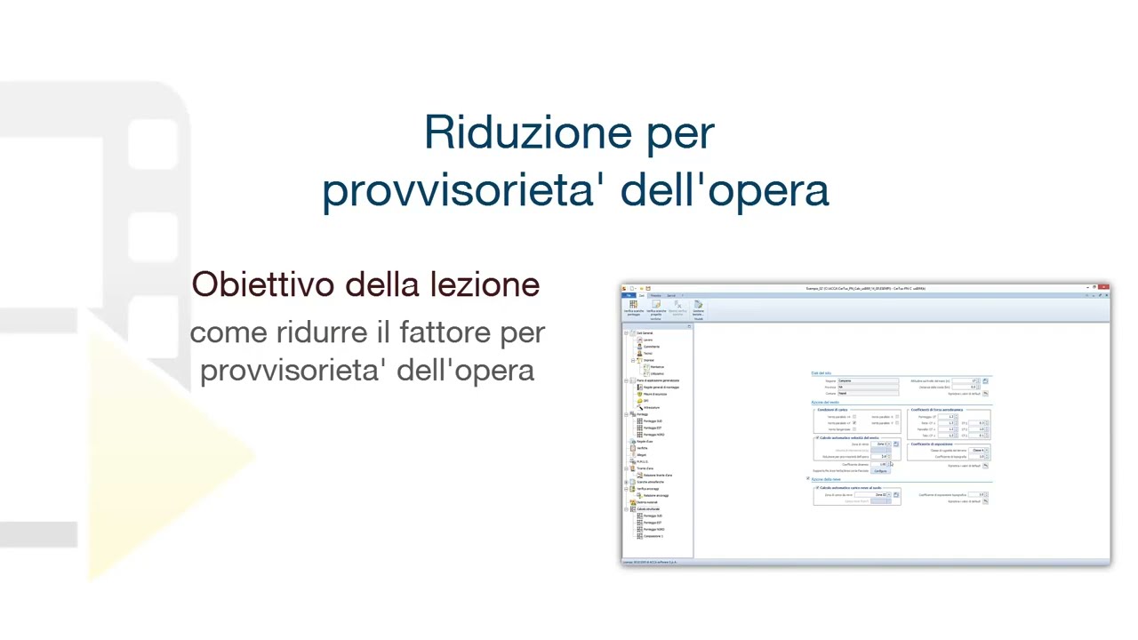 Tutorial CerTus-PN-Calcolo - Riduzione per provvisorietà dell'opera - ACCA software